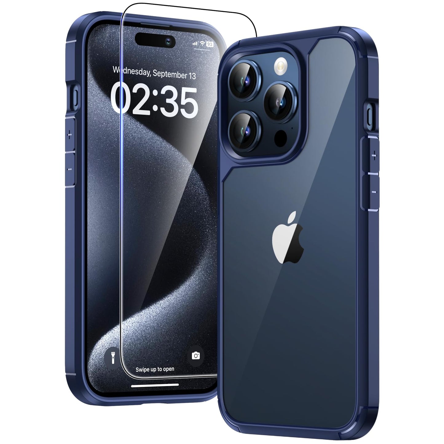 TAURI for iPhone 17 Case, Anti-Yellowing with Screen Protector, Military-Grade Protection Shockproof Slim Phone Case for iPhone 17, Clear