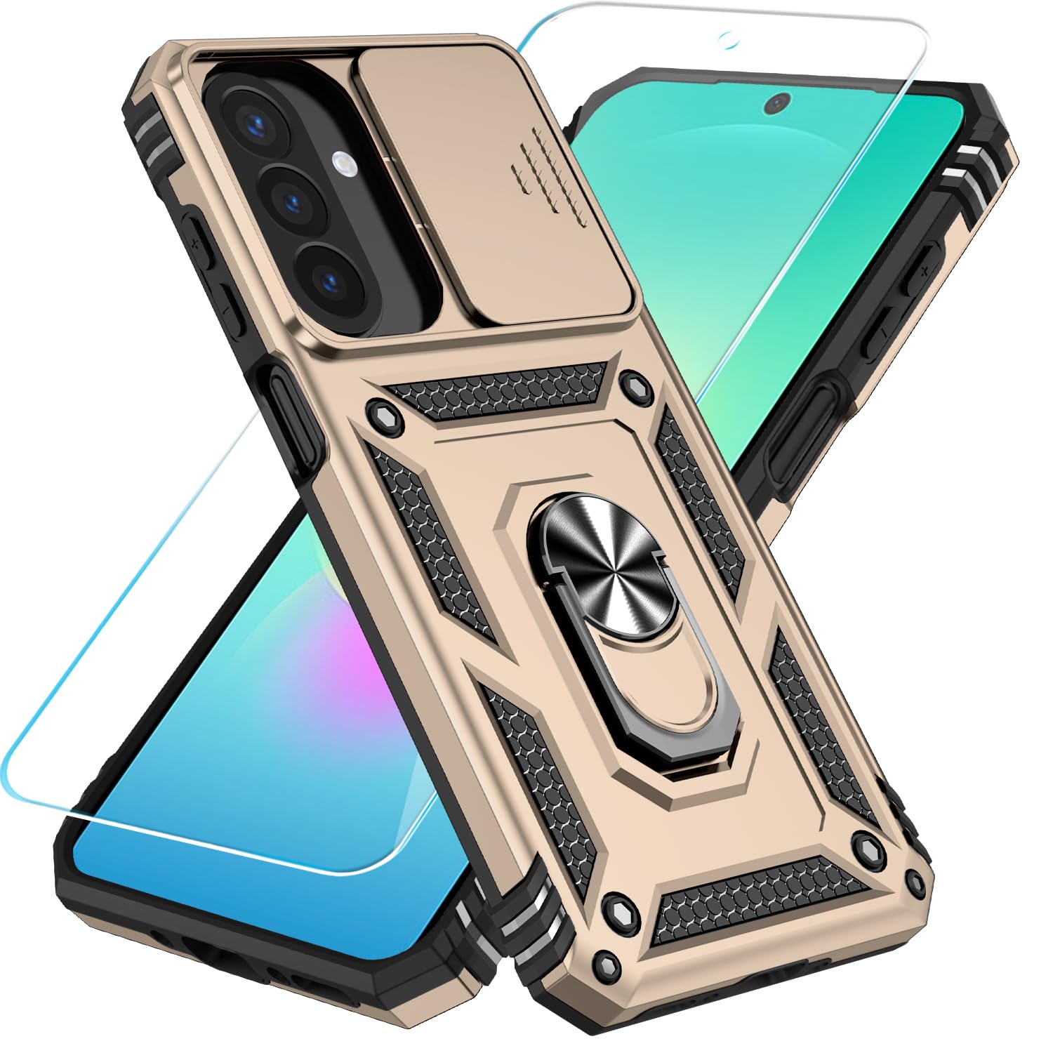 SunStory for Samsung Galaxy A26 5G Phone Case with Rotated Ring Kickstand