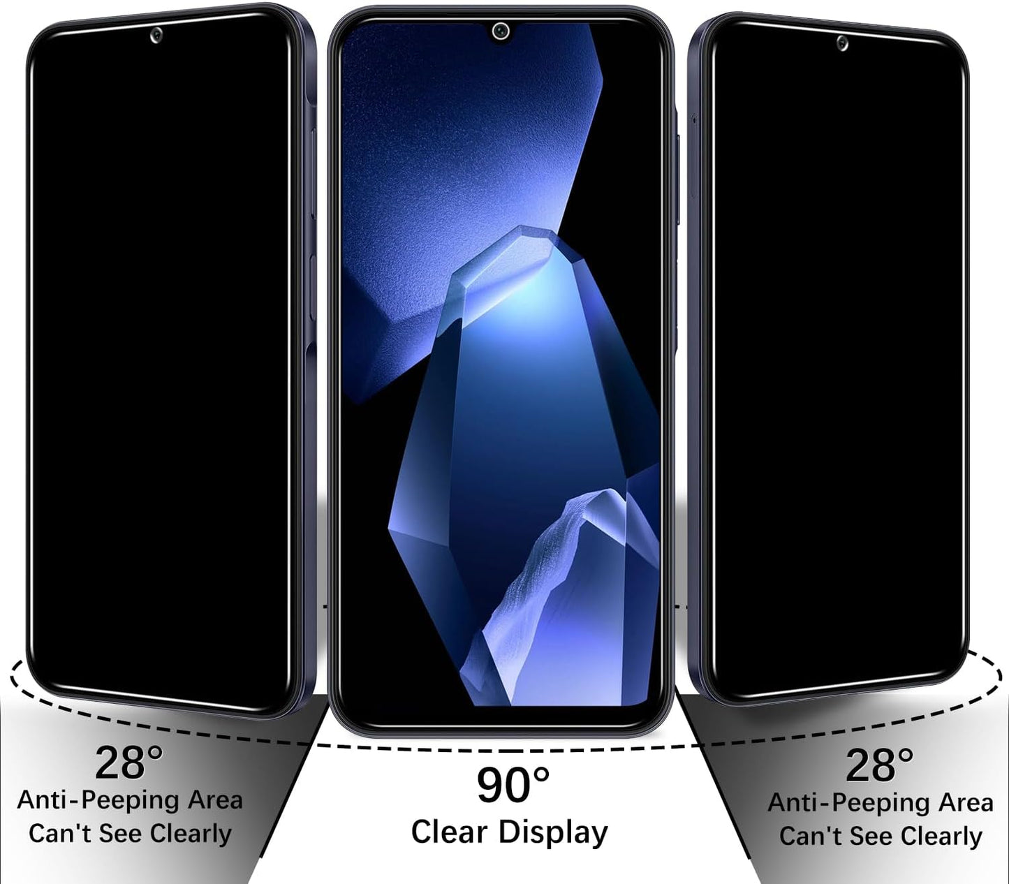 2 Pack Privacy Screen Protector for Samsung Galaxy A26 5G