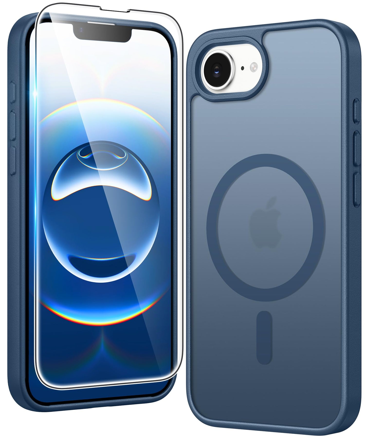 FNTCASE for iPhone 17 Case Clear: Magnetic Phone Cases with Screen Protector Drop Proof Compatible with Magsafe Slim Anti Yellowing Rugged Shockproof Protective Transparent Cell Cover (A-Clear)