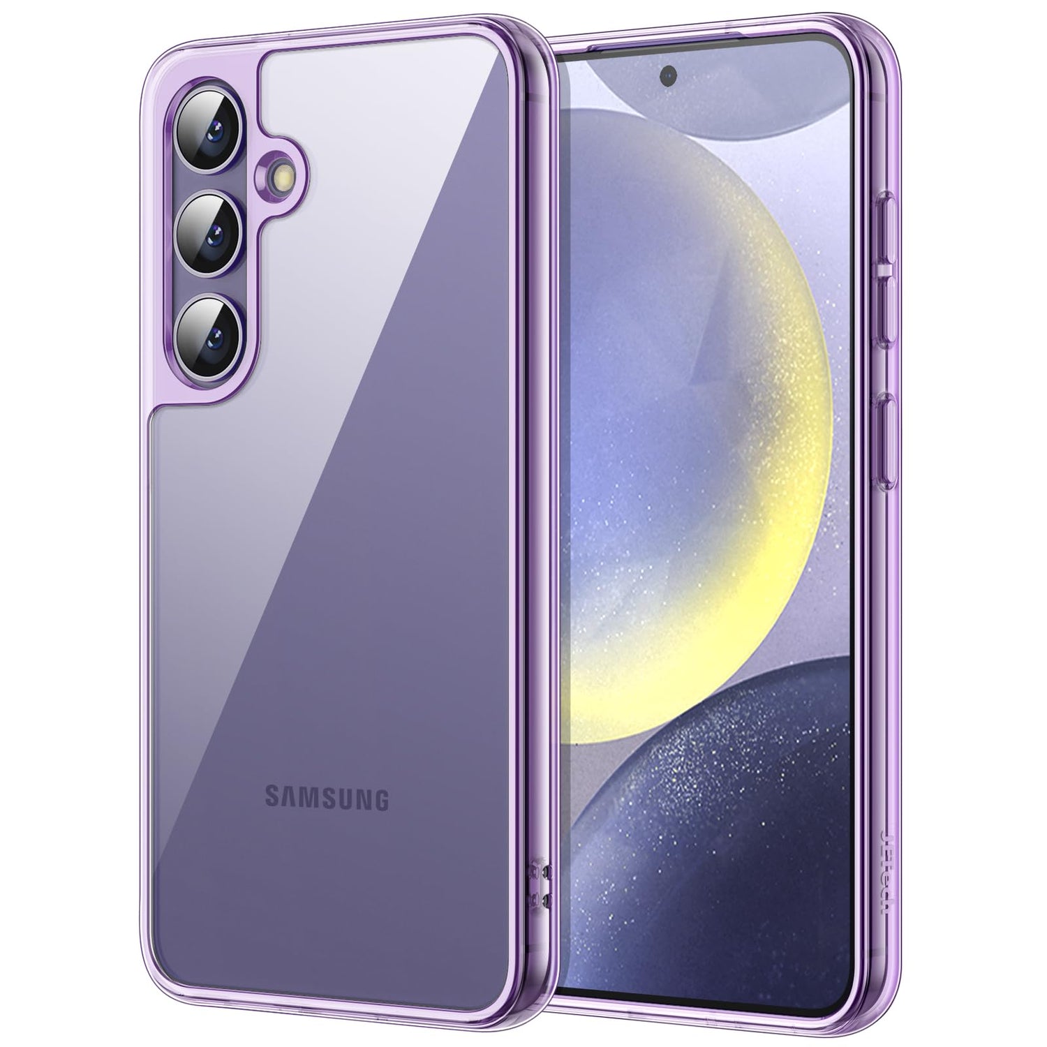JETech Case for Samsung Galaxy S24 Ultra 5G, Non-Yellowing Shockproof Bumper Protective Phone Cover, Anti-Scratch Hard PC Back (Clear)