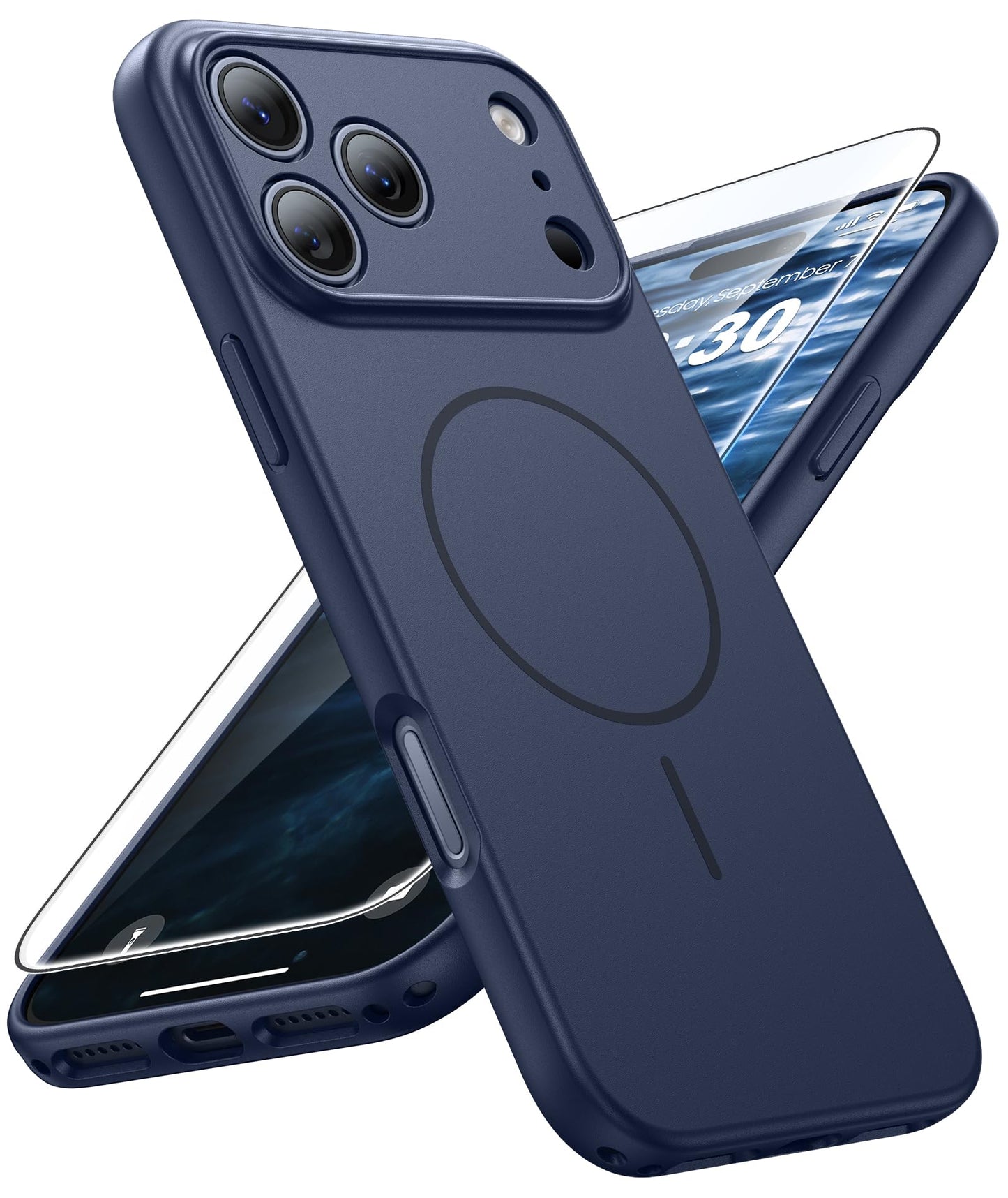 FNTCASE for Motorola Edge 2026 Case: Moto Edge 2026 Case with Screen Protector Non-Slip 14FT Military Grade Drop Protection, Shockproof, Slim Fit, Anti-Scratch TPU Matte Phone Cover (Black)