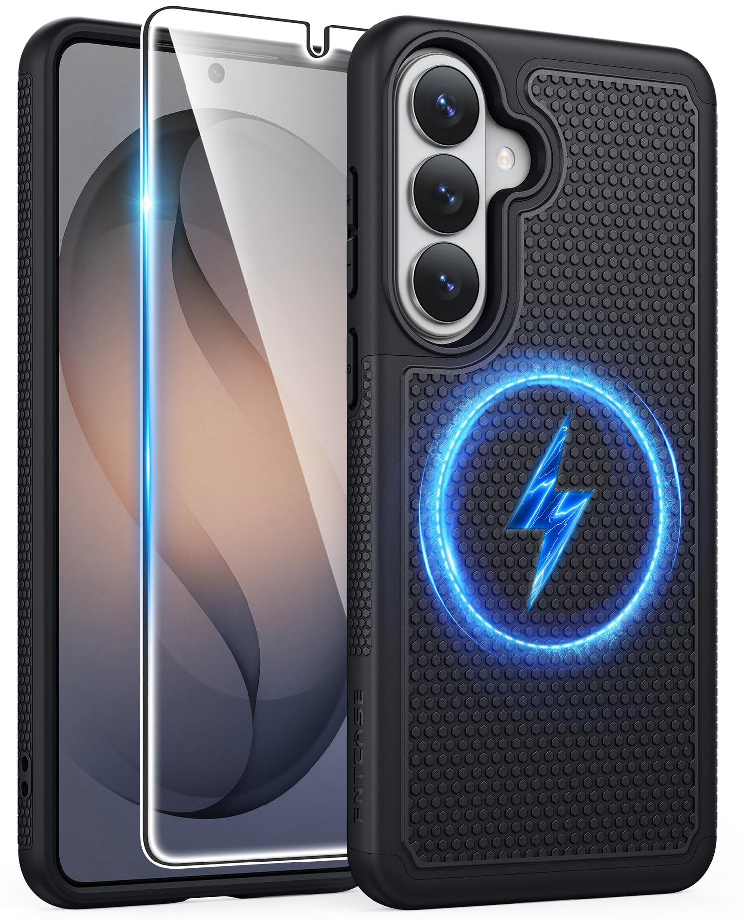 FNTCASE for Motorola Edge 2026 Case: Moto Edge 2026 Case with Screen Protector Non-Slip 14FT Military Grade Drop Protection, Shockproof, Slim Fit, Anti-Scratch TPU Matte Phone Cover (Black)