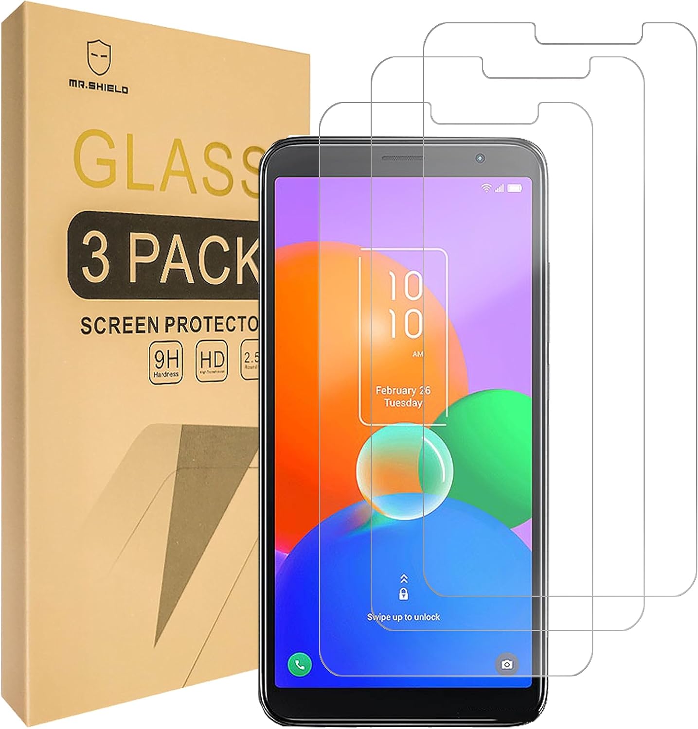 Mr.Shield 3-Pack Tempered Glass Screen Protector for TCL K11