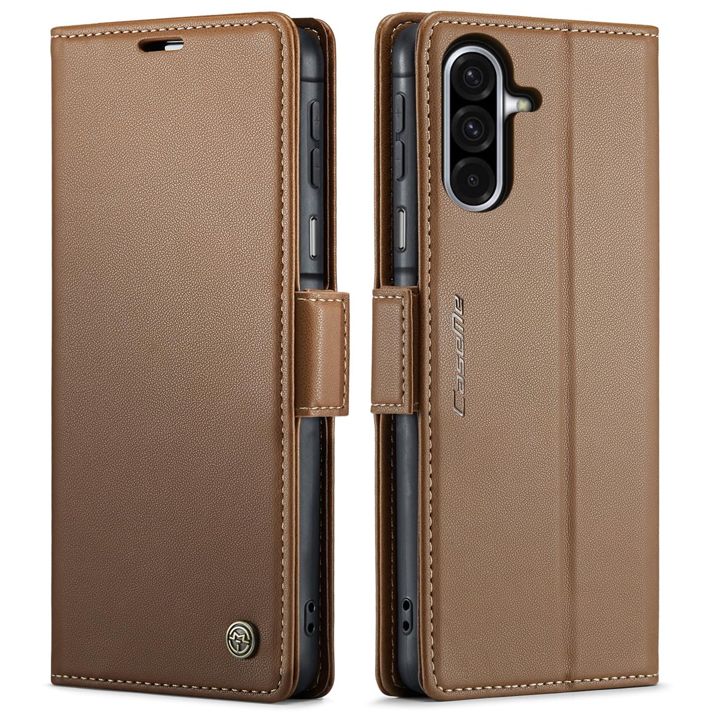 Wallet Case Designed for Samsung Galaxy A17 Leather [Card Holder][RFID Blocking][Premium PU Leather] Flip Phone Cover for Samsung A17 5G (Red)