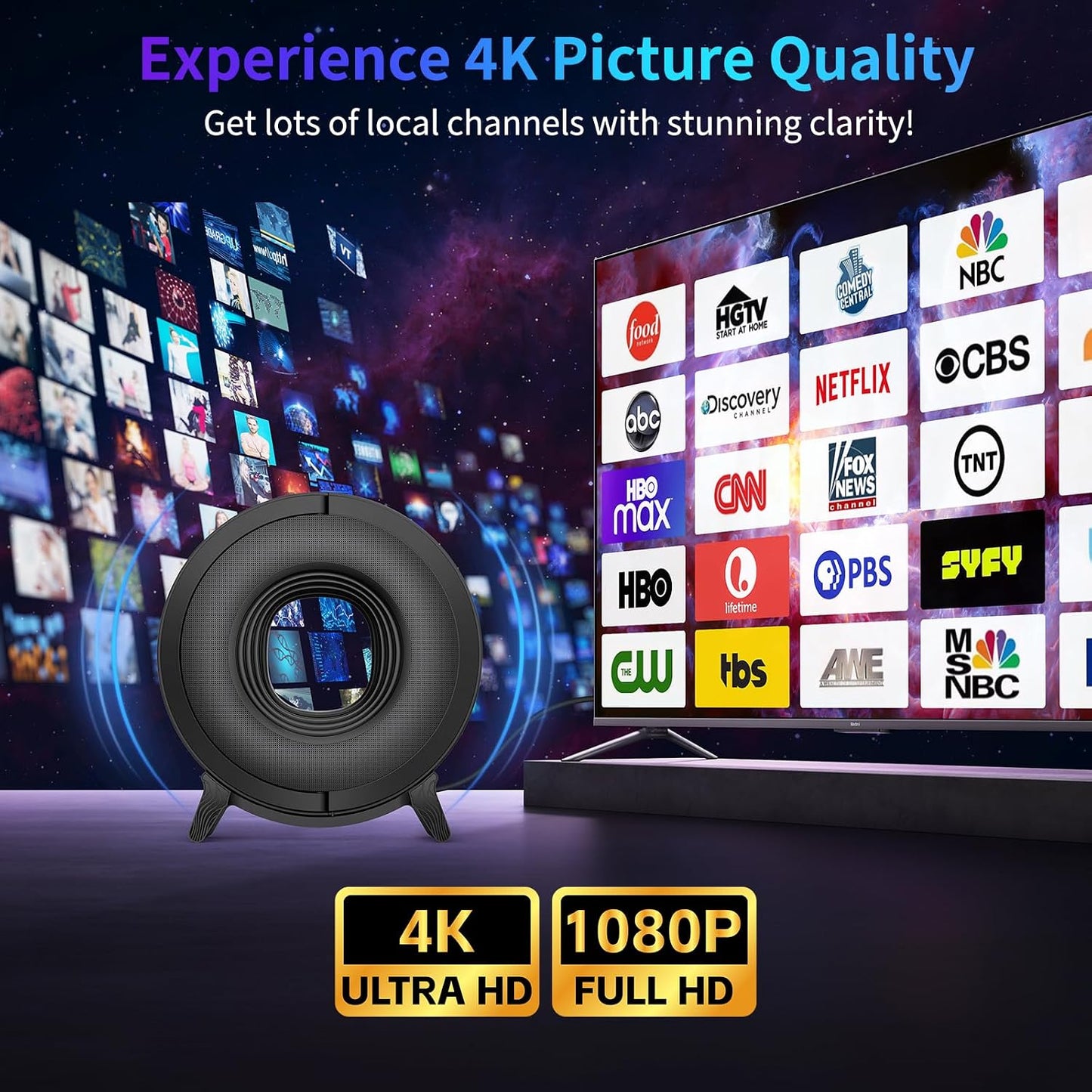 TV Antenna Indoor for Smart TV 2026 Digital TV Antenna for Local Channels