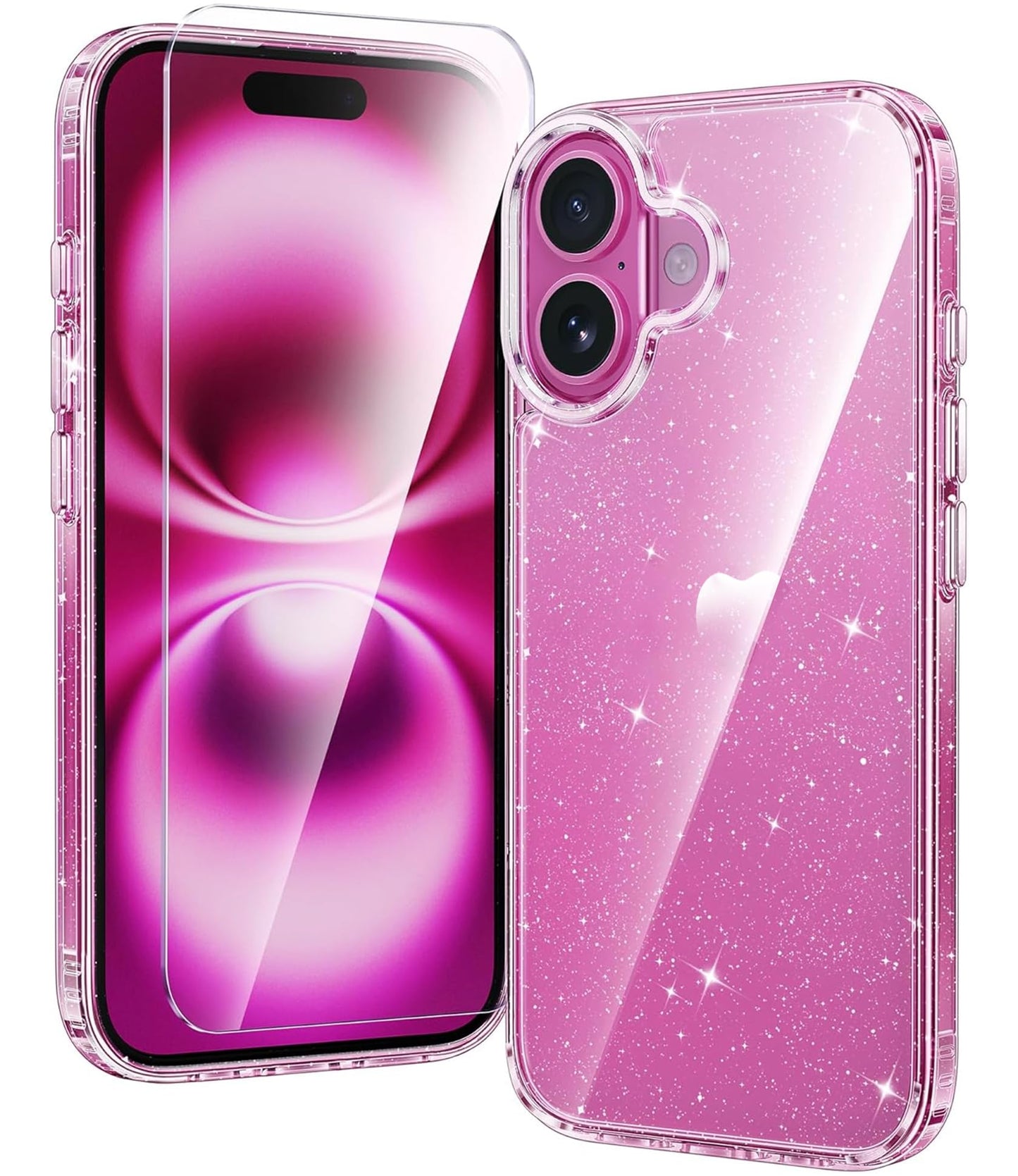 FNTCASE for iPhone 17 Case Clear: Magnetic Phone Cases with Screen Protector Drop Proof Compatible with Magsafe Slim Anti Yellowing Rugged Shockproof Protective Transparent Cell Cover (A-Clear)