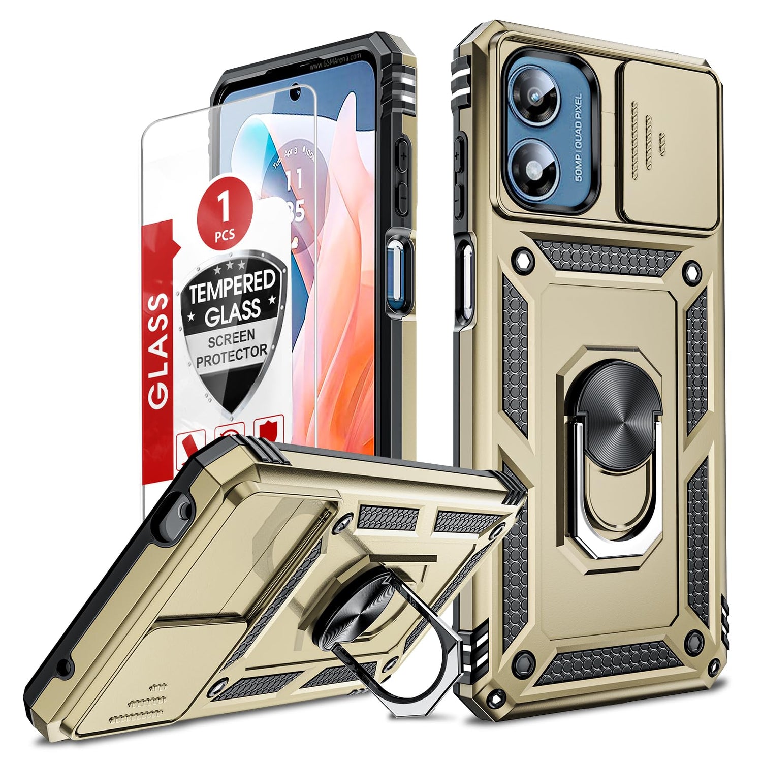 LeYi for Motorola Moto G Stylus 2025-Case: 【𝐍𝐨𝐭 𝐅𝐢𝐭 𝐌𝐨𝐭𝐨 𝐆 𝟐𝟎𝟐𝟓】Moto G Stylus 2026 Case 5G, Slide Camera Cover Screen Protector, Tough Armor Android Unlocked Phone Magnetic Stand, Black