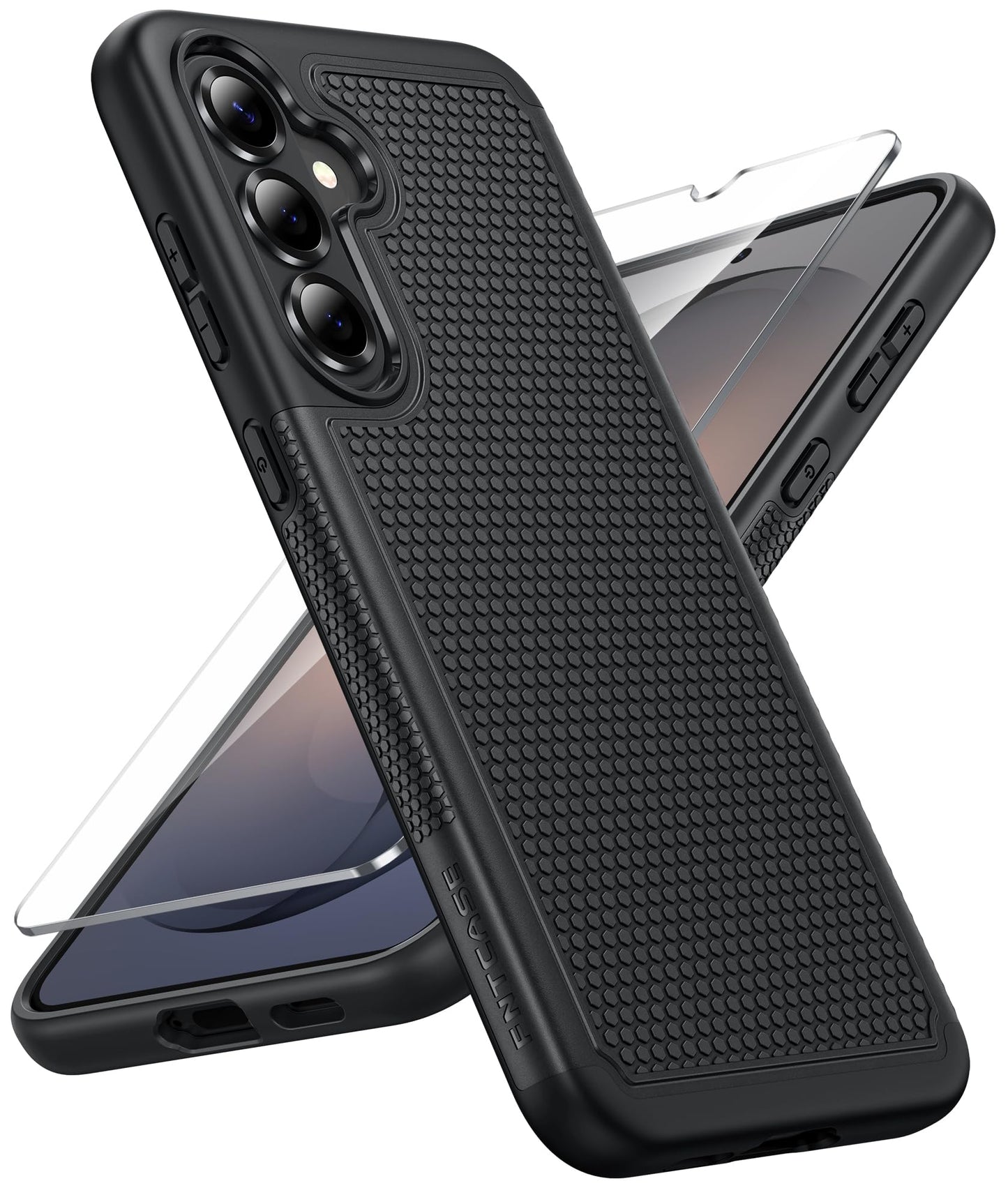 FNTCASE for Motorola Edge 2026 Case: Moto Edge 2026 Case with Screen Protector Non-Slip 14FT Military Grade Drop Protection, Shockproof, Slim Fit, Anti-Scratch TPU Matte Phone Cover (Black)