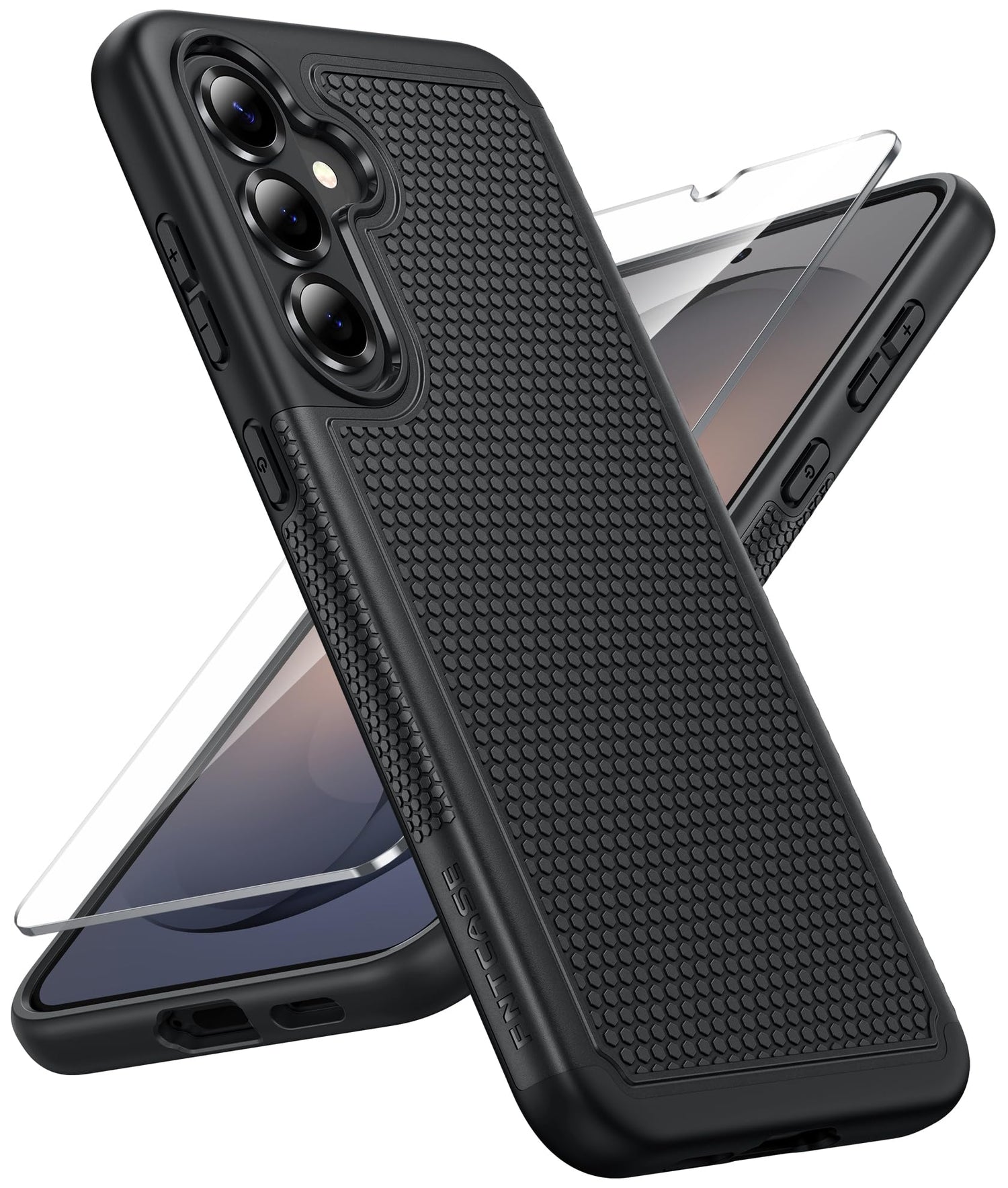 FNTCASE for Motorola Edge 2026 Case: Moto Edge 2026 Case with Screen Protector Non-Slip 14FT Military Grade Drop Protection, Shockproof, Slim Fit, Anti-Scratch TPU Matte Phone Cover (Black)