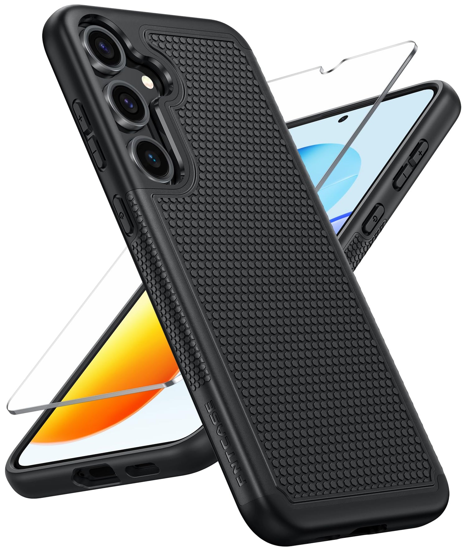 FNTCASE for Motorola Edge 2026 Case: Moto Edge 2026 Case with Screen Protector Non-Slip 14FT Military Grade Drop Protection, Shockproof, Slim Fit, Anti-Scratch TPU Matte Phone Cover (Black)
