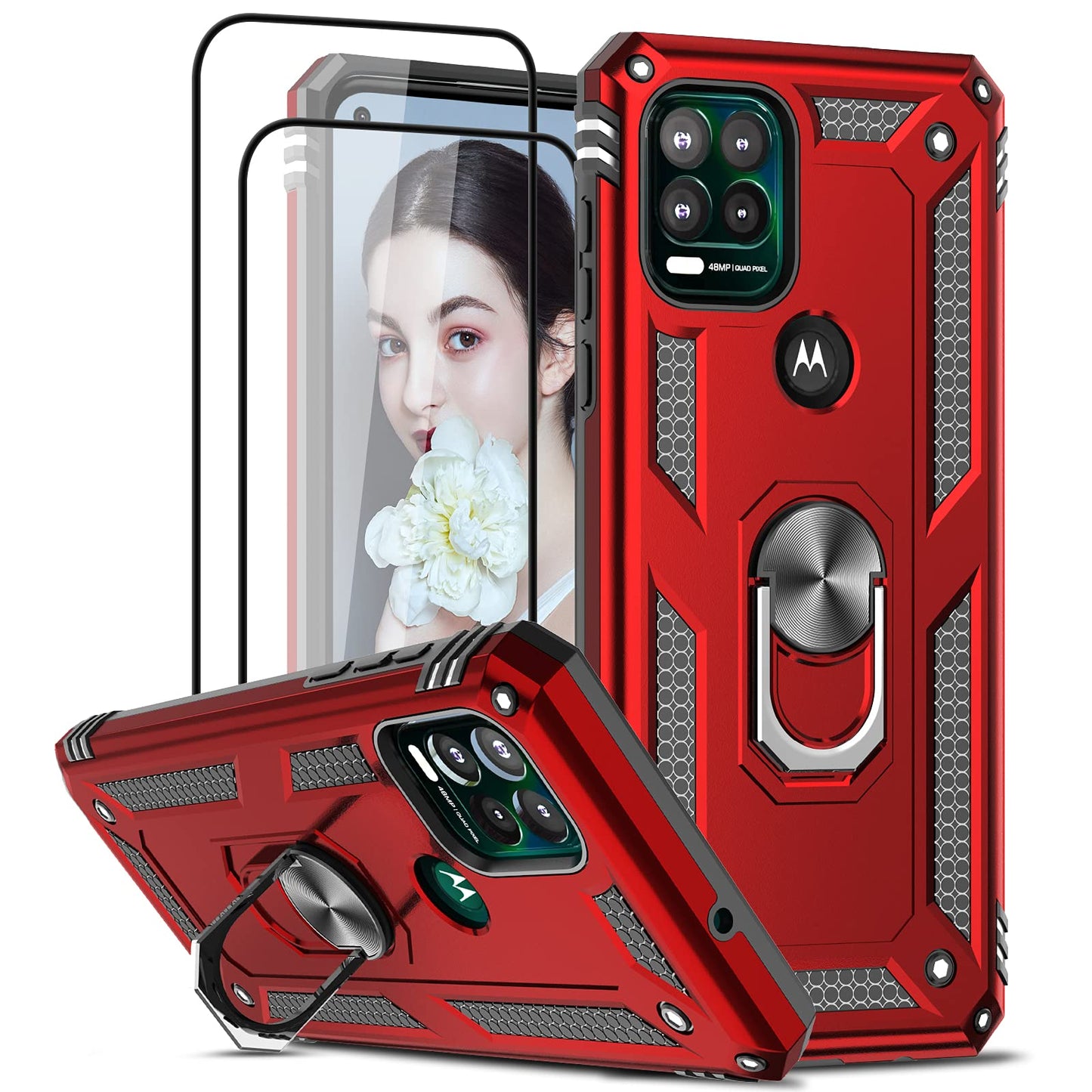LeYi for Motorola Moto G Stylus 2025-Case: 【𝐍𝐨𝐭 𝐅𝐢𝐭 𝐌𝐨𝐭𝐨 𝐆 𝟐𝟎𝟐𝟓】Moto G Stylus 2026 Case 5G, Slide Camera Cover Screen Protector, Tough Armor Android Unlocked Phone Magnetic Stand, Black