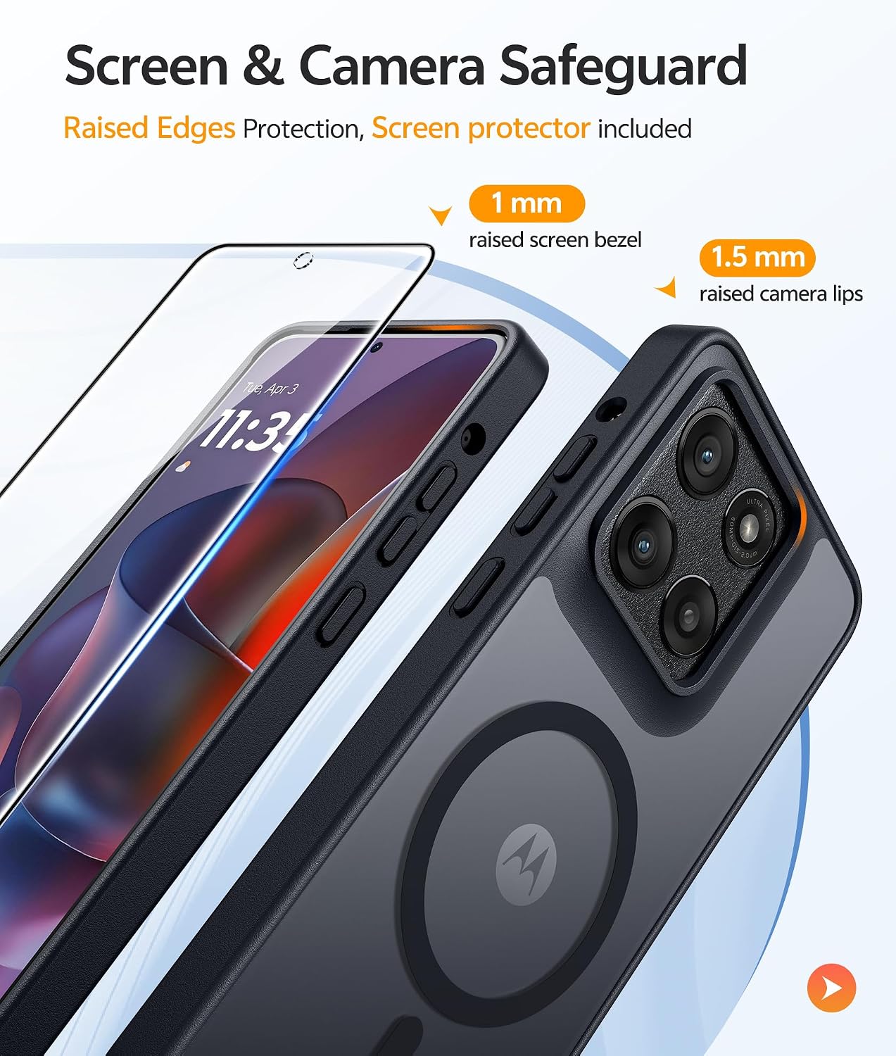 FNTCASE for Moto G Stylus 5G 2026 Case: Motorola G Stylus 2025 Case [Compatible with Magsafe] Translucent Matte Cases with [Screen Protector] Military Grade Shockproof Protective Phone Cover