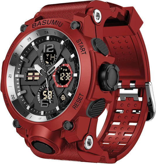 Mens Sports Wrist Watches Analog Digital Tactical Military Watch Waterproof Gold Watches for Men