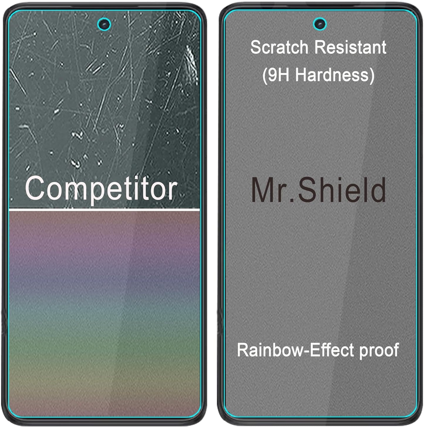 Mr.Shield Screen Protector compatible with Motorola Moto G 5G (2024) [Tempered Glass] [3-PACK] [Japan Glass with 9H Hardness]
