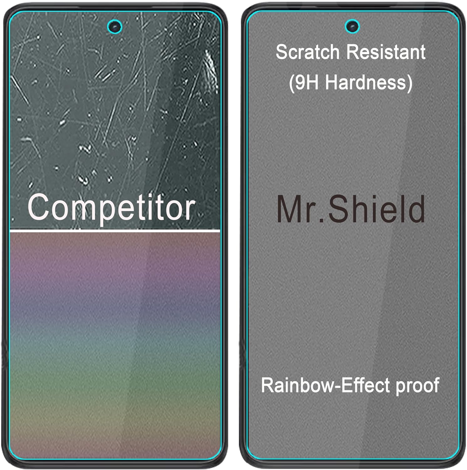 Mr.Shield Screen Protector compatible with Motorola Moto G 5G (2024) [Tempered Glass] [3-PACK] [Japan Glass with 9H Hardness]
