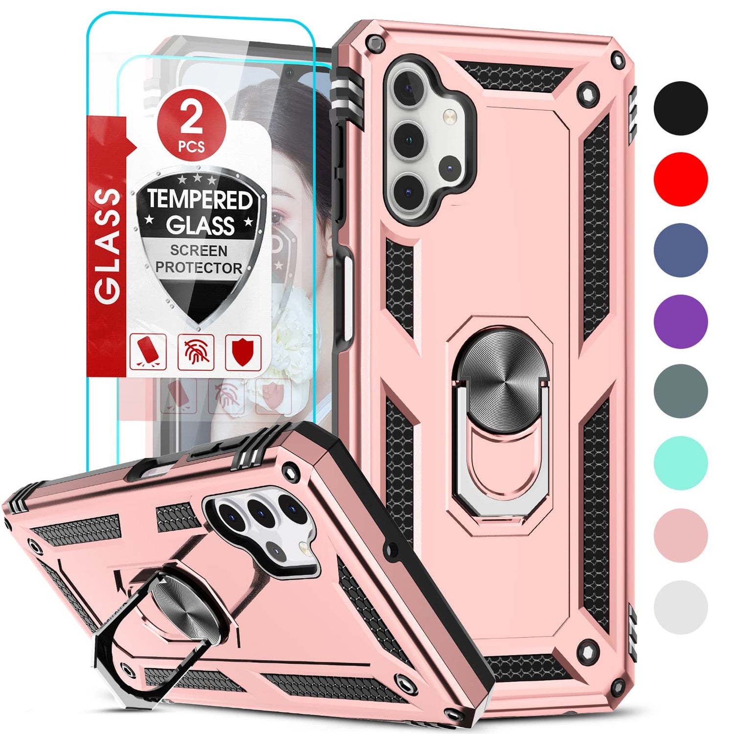 LeYi for Motorola Moto G Stylus 2025-Case: 【𝐍𝐨𝐭 𝐅𝐢𝐭 𝐌𝐨𝐭𝐨 𝐆 𝟐𝟎𝟐𝟓】Moto G Stylus 2026 Case 5G, Slide Camera Cover Screen Protector, Tough Armor Android Unlocked Phone Magnetic Stand, Black