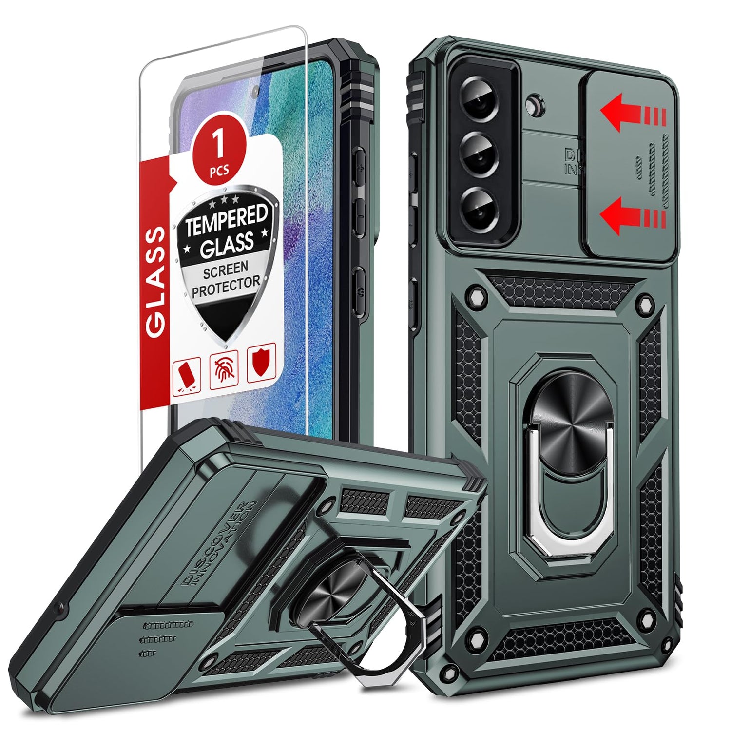 LeYi for Motorola Moto G Stylus 2025-Case: 【𝐍𝐨𝐭 𝐅𝐢𝐭 𝐌𝐨𝐭𝐨 𝐆 𝟐𝟎𝟐𝟓】Moto G Stylus 2026 Case 5G, Slide Camera Cover Screen Protector, Tough Armor Android Unlocked Phone Magnetic Stand, Black