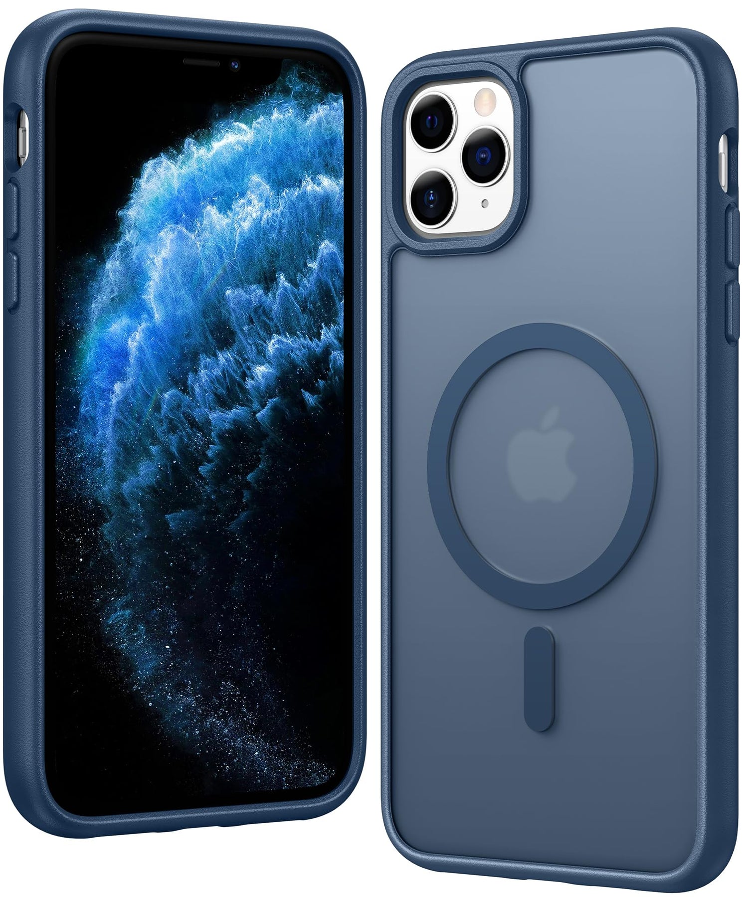FNTCASE for iPhone 17 Case Clear: Magnetic Phone Cases with Screen Protector Drop Proof Compatible with Magsafe Slim Anti Yellowing Rugged Shockproof Protective Transparent Cell Cover (A-Clear)