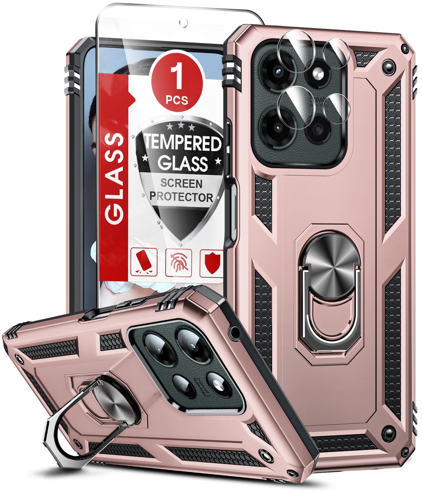 LeYi for Motorola Moto G Stylus 2025-Case: 【𝐍𝐨𝐭 𝐅𝐢𝐭 𝐌𝐨𝐭𝐨 𝐆 𝟐𝟎𝟐𝟓】Moto G Stylus 2026 Case 5G, Slide Camera Cover Screen Protector, Tough Armor Android Unlocked Phone Magnetic Stand, Black