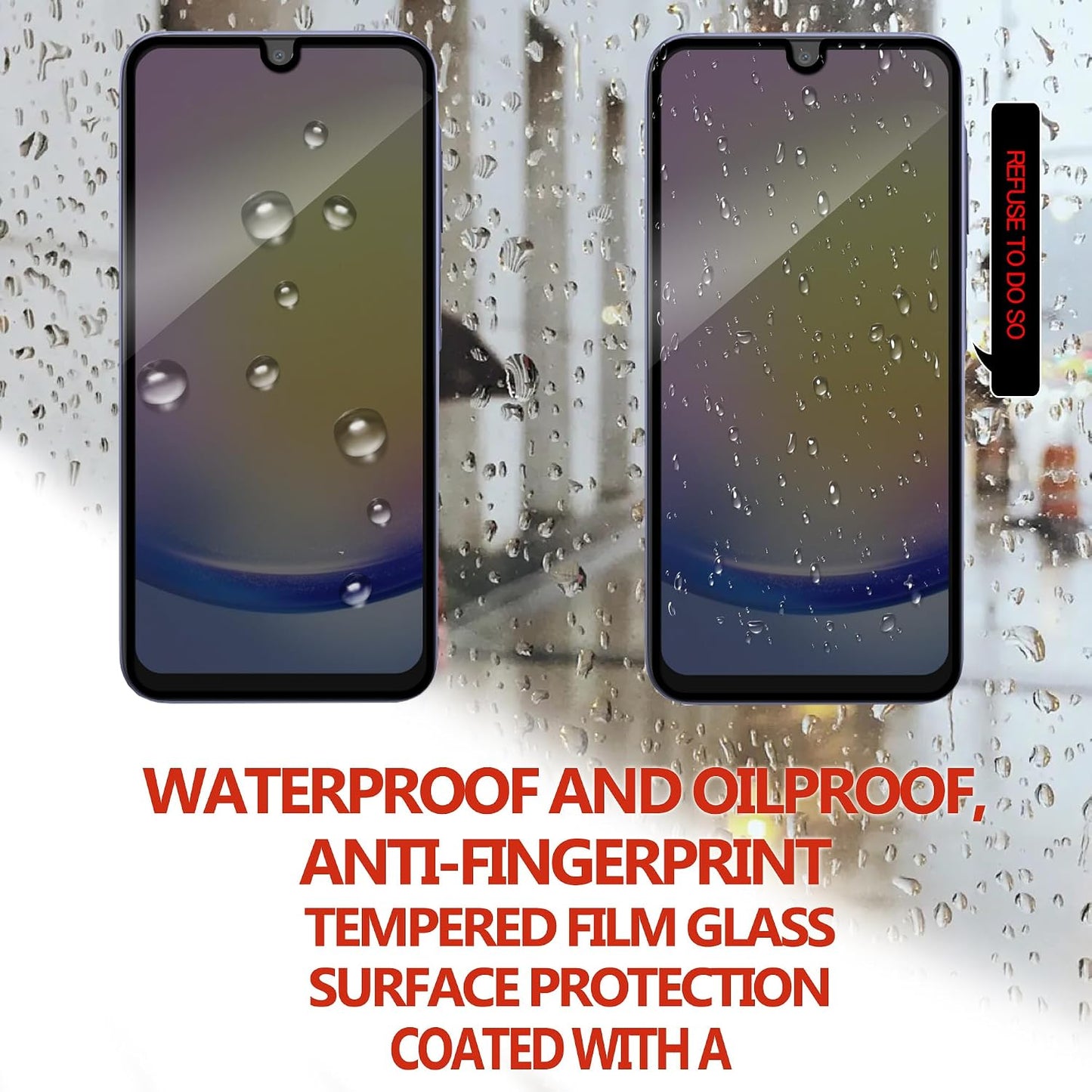 3Pack Privacy Screen Protector For Samsung Galaxy A25 5G Anti Spy Private Tempered Glass Film