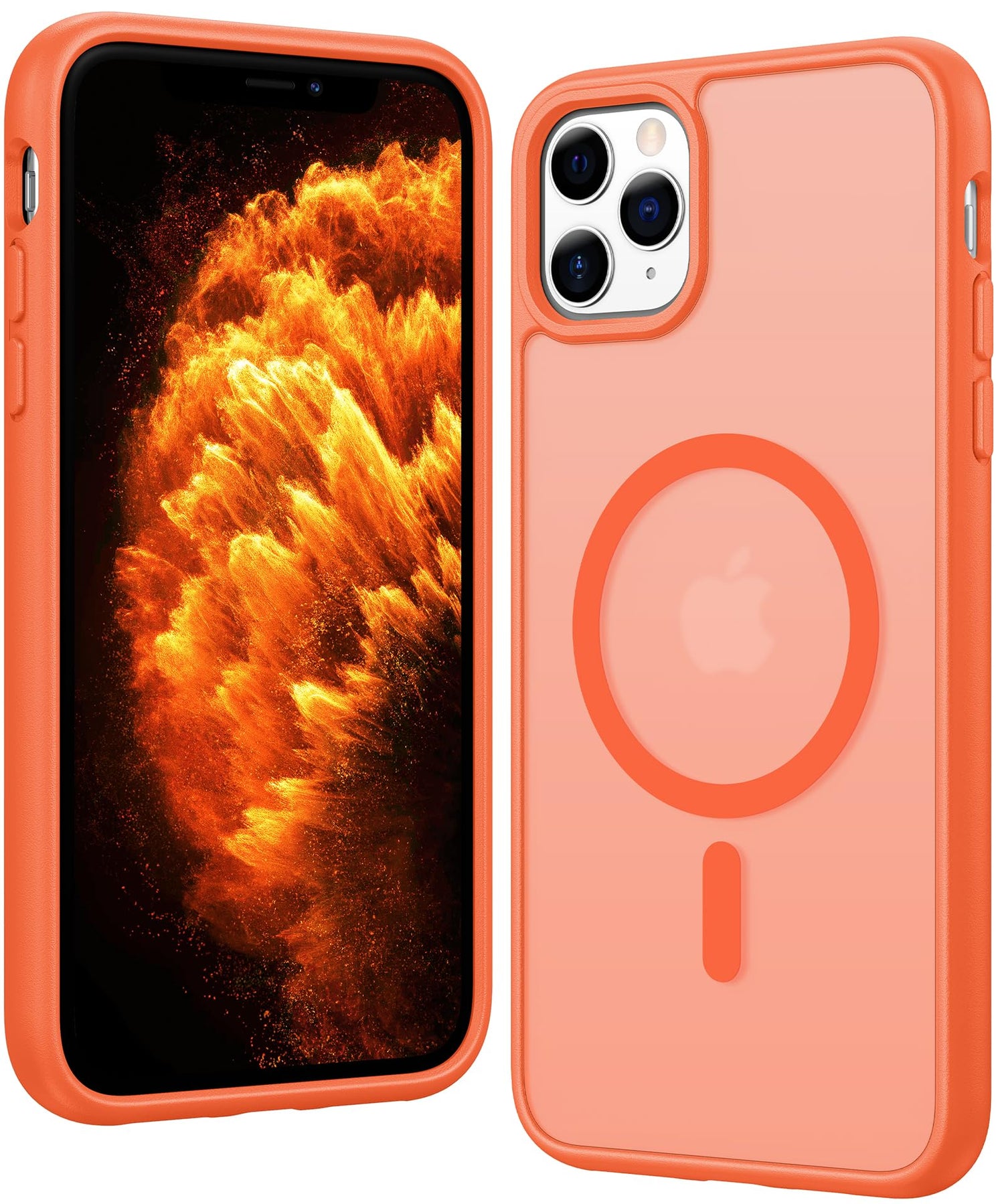 FNTCASE for iPhone 17 Case Clear: Magnetic Phone Cases with Screen Protector Drop Proof Compatible with Magsafe Slim Anti Yellowing Rugged Shockproof Protective Transparent Cell Cover (A-Clear)