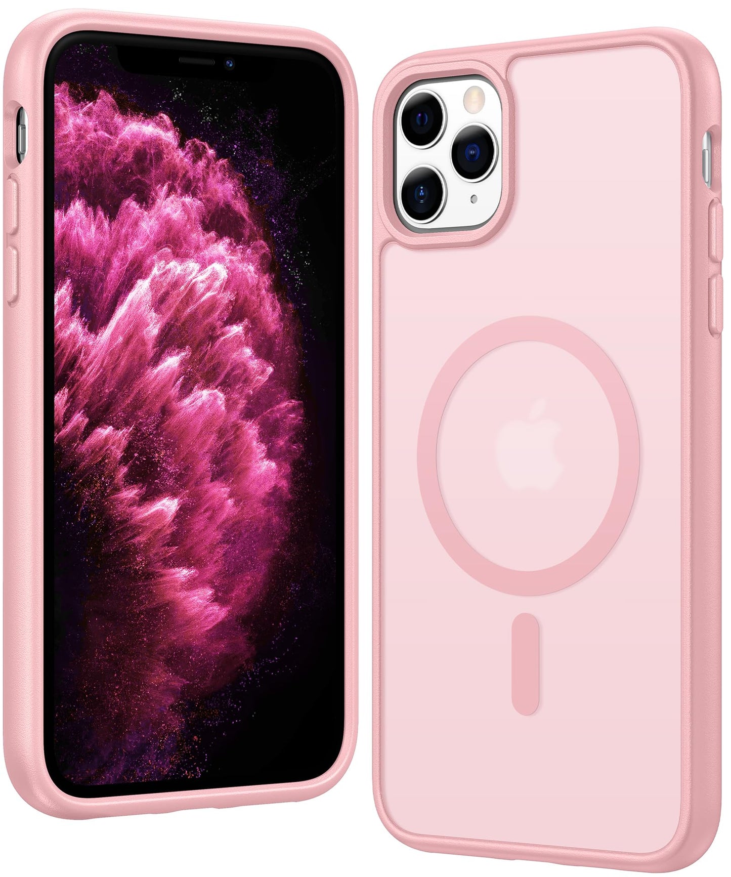 FNTCASE for iPhone 17 Case Clear: Magnetic Phone Cases with Screen Protector Drop Proof Compatible with Magsafe Slim Anti Yellowing Rugged Shockproof Protective Transparent Cell Cover (A-Clear)