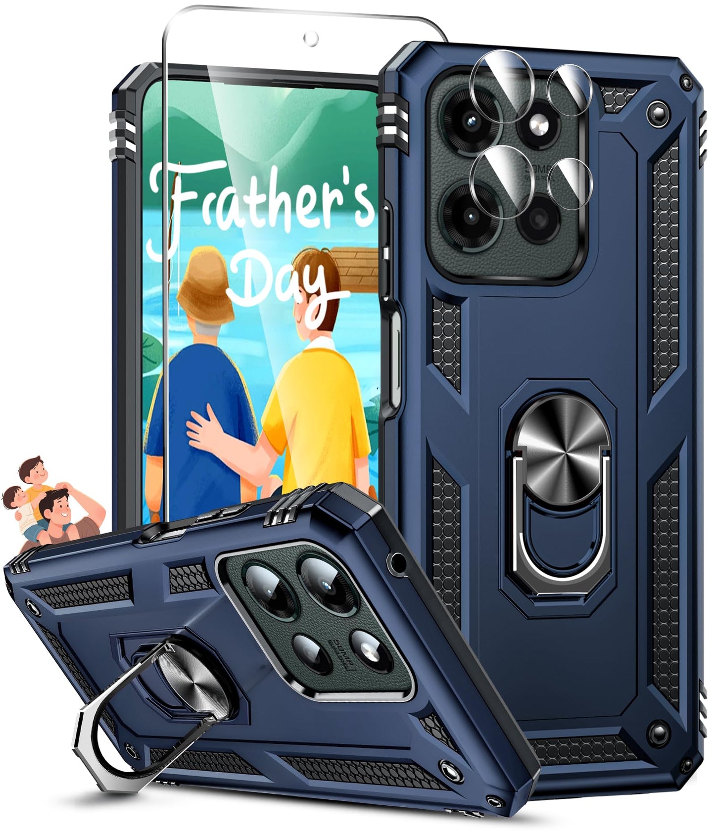 LeYi for Motorola Moto G Stylus 2025-Case: 【𝐍𝐨𝐭 𝐅𝐢𝐭 𝐌𝐨𝐭𝐨 𝐆 𝟐𝟎𝟐𝟓】Moto G Stylus 2026 Case 5G, Slide Camera Cover Screen Protector, Tough Armor Android Unlocked Phone Magnetic Stand, Black