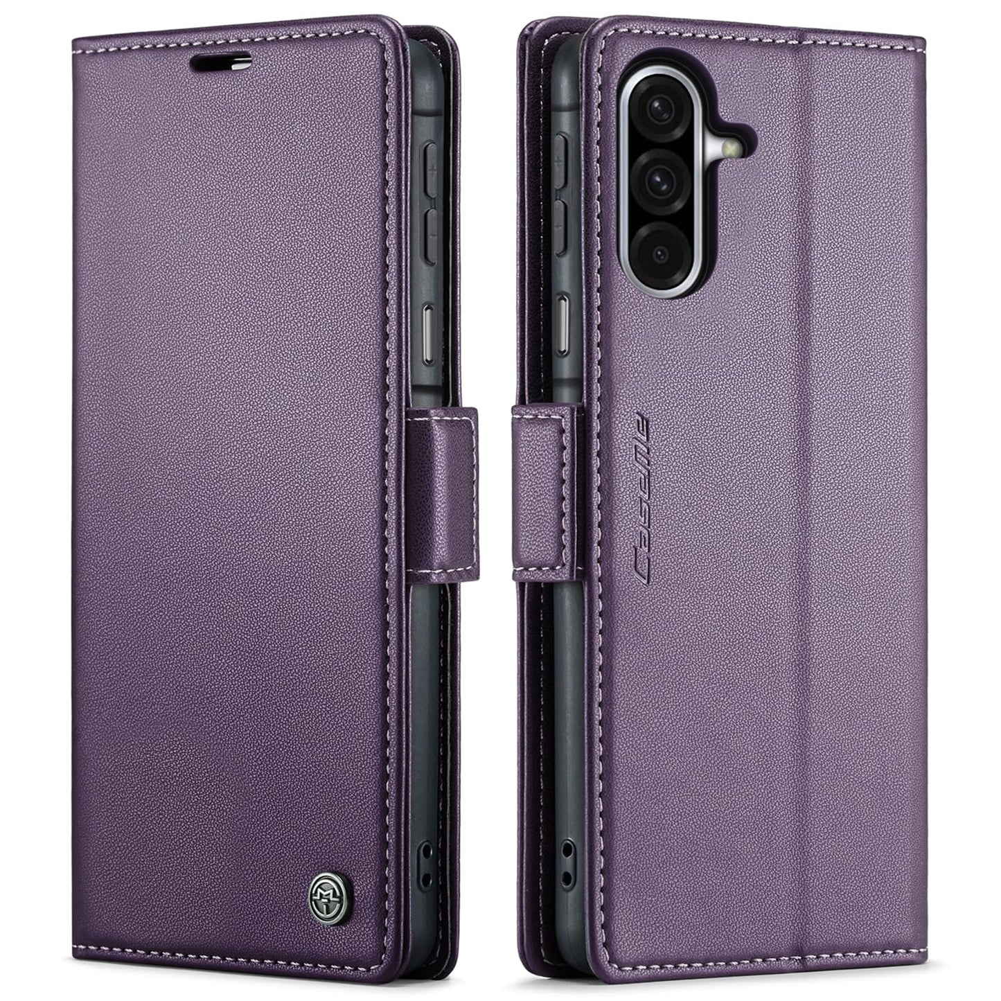 Wallet Case Designed for Samsung Galaxy A17 Leather [Card Holder][RFID Blocking][Premium PU Leather] Flip Phone Cover for Samsung A17 5G (Red)