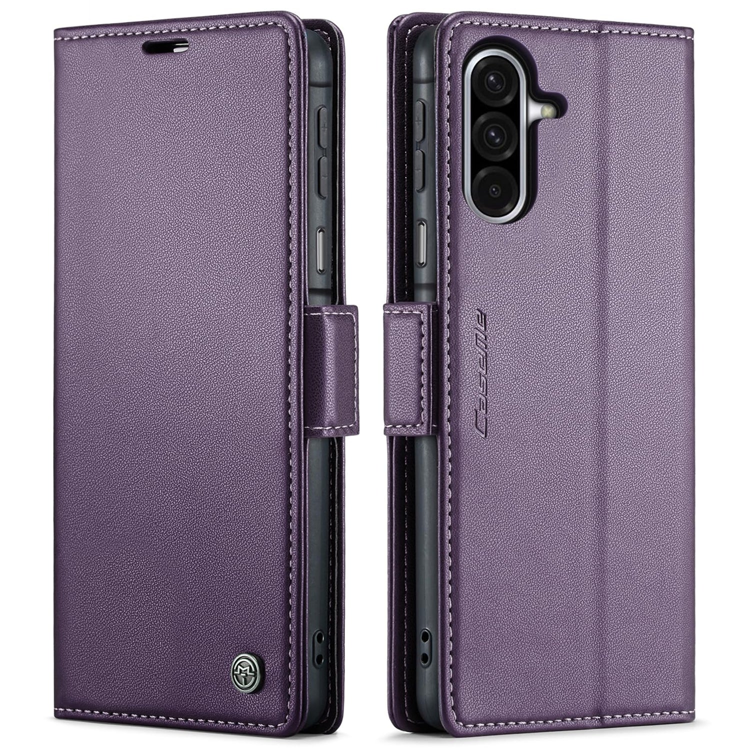 Wallet Case Designed for Samsung Galaxy A17 Leather [Card Holder][RFID Blocking][Premium PU Leather] Flip Phone Cover for Samsung A17 5G (Red)