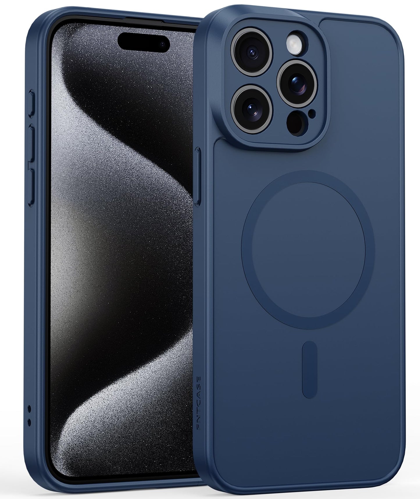 FNTCASE for iPhone 17 Case Clear: Magnetic Phone Cases with Screen Protector Drop Proof Compatible with Magsafe Slim Anti Yellowing Rugged Shockproof Protective Transparent Cell Cover (A-Clear)