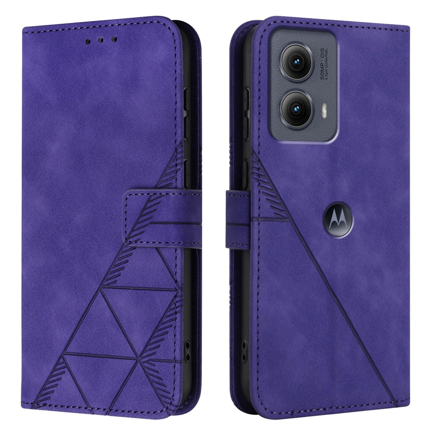 Flip Case for Moto Edge 2024 5G Faux Leather Wallet Holster with Cards Holder Kickstand Magnetic Closure Shockproof Folio Protect Cover for Motorola Edge (2024). Black YBS