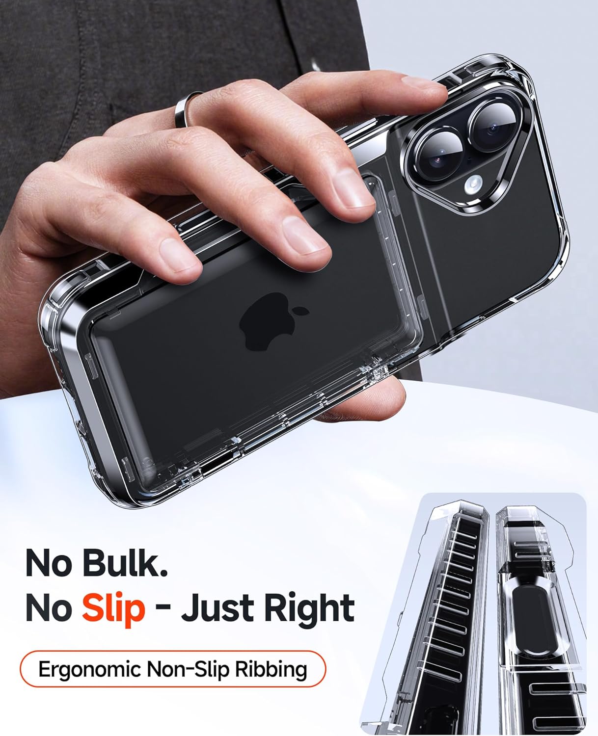 LeYi for iPhone-17 Wallet Case Clear: i Phone iphone17 Cases with Card Holder Protective iohone 17case Cover Women Funda para Heavy Duty Military Grade Hard Men ipone i17, Transparent