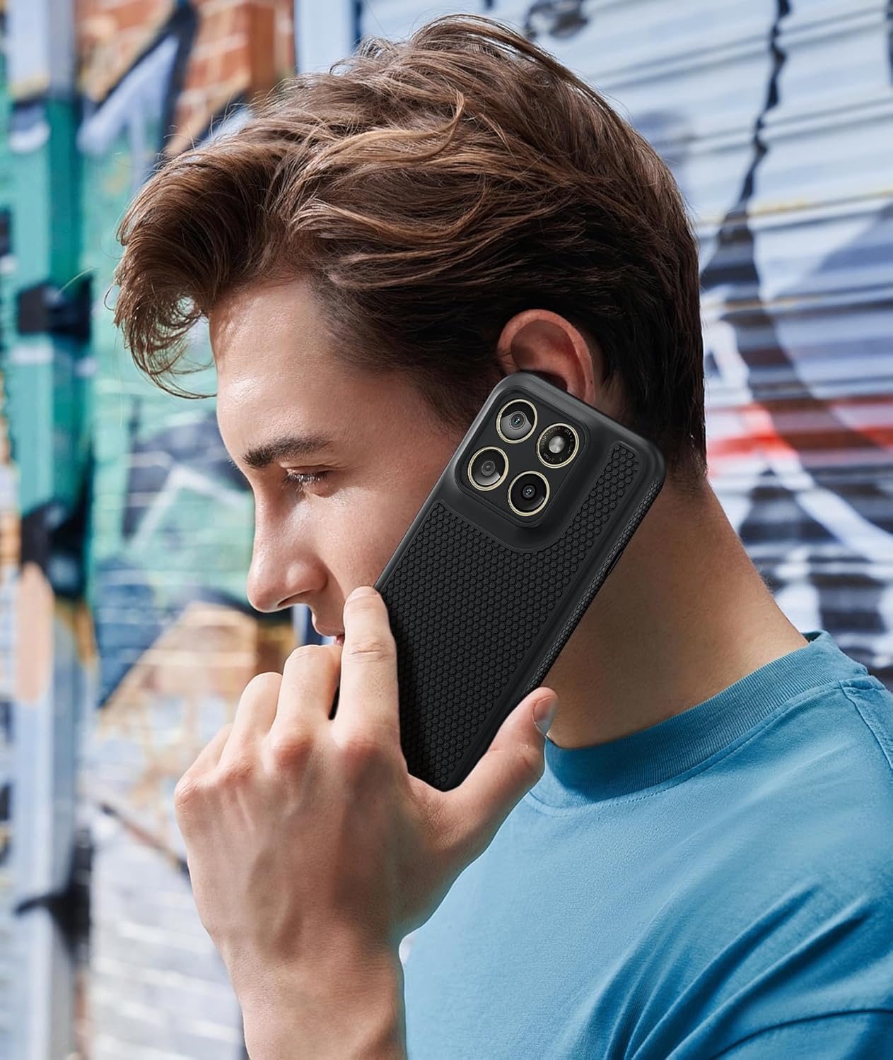 FNTCASE for Motorola Edge 2026 Case: Moto Edge 2026 Case with Screen Protector Non-Slip 14FT Military Grade Drop Protection, Shockproof, Slim Fit, Anti-Scratch TPU Matte Phone Cover (Black)