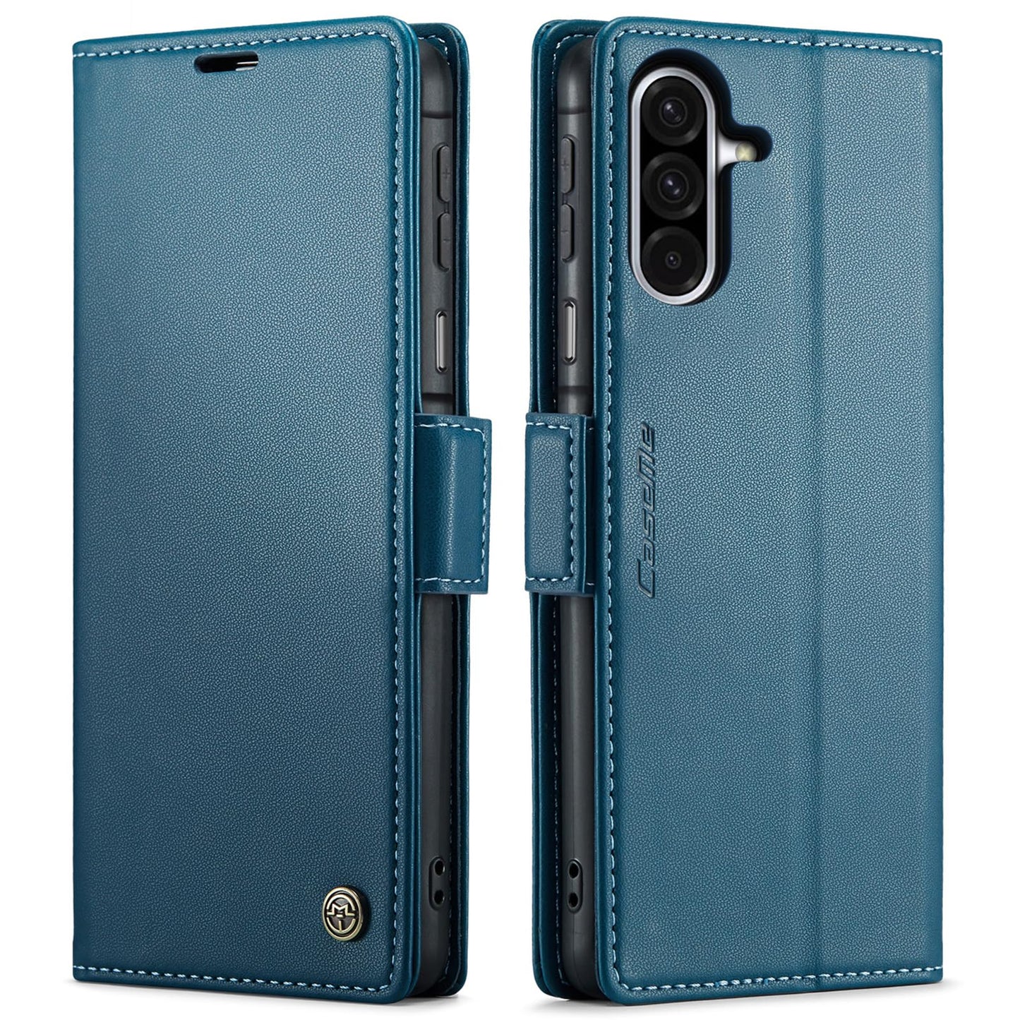 Wallet Case Designed for Samsung Galaxy A17 Leather [Card Holder][RFID Blocking][Premium PU Leather] Flip Phone Cover for Samsung A17 5G (Red)