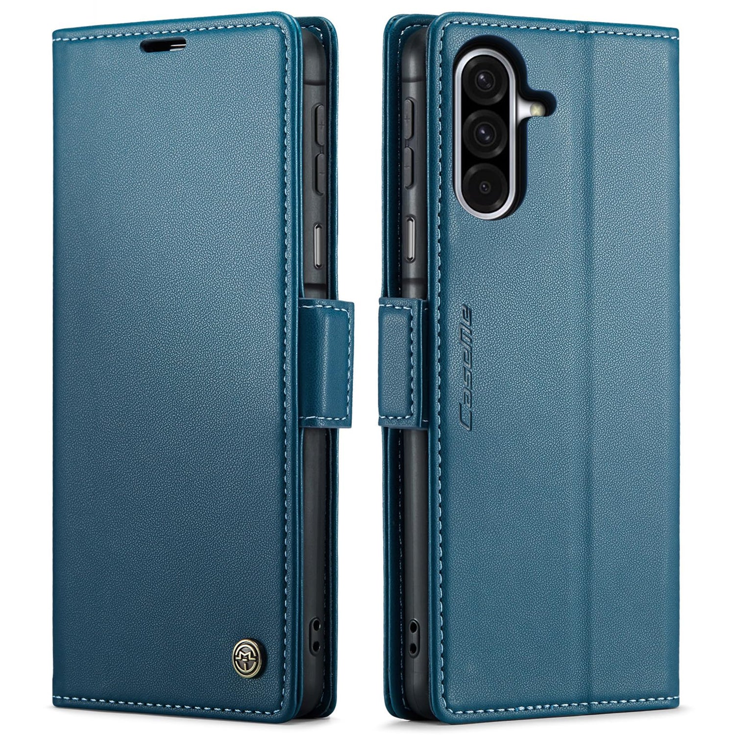 Wallet Case Designed for Samsung Galaxy A17 Leather [Card Holder][RFID Blocking][Premium PU Leather] Flip Phone Cover for Samsung A17 5G (Red)