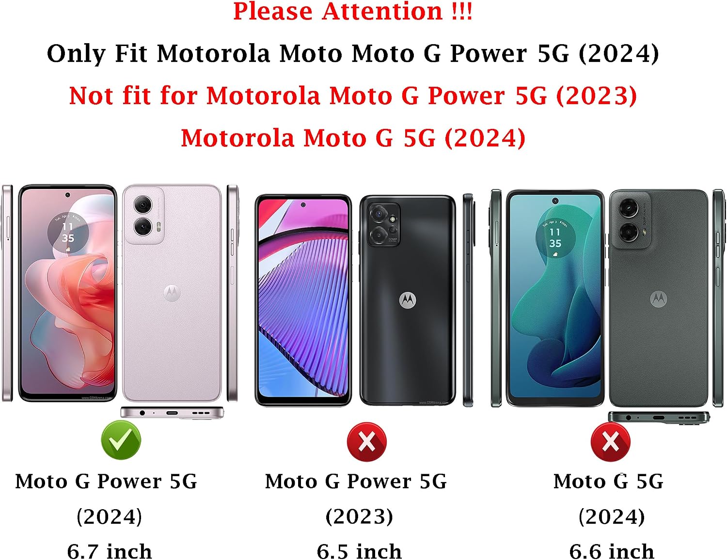 for Motorola Moto G Power 5G 2024 Case with Slide Camera Cover HD Screen Protector [Military Grade Drop Tested] Magnetic Ring Holder Kickstand Protective Phone Case for Moto G Power 5G 2024, Black