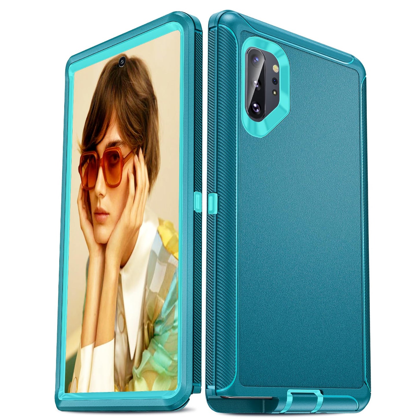 LeYi Compatible for Samsung Galaxy Note-20 Case[𝐍𝐨𝐭 𝐅𝐢𝐭 Note 20 Ultra]: Samsung Note 20 Case, Military Grade Protection, 3 in 1 Full Body Shockproof Drop Cell Phone Cover Funda Note20, Teal Blue