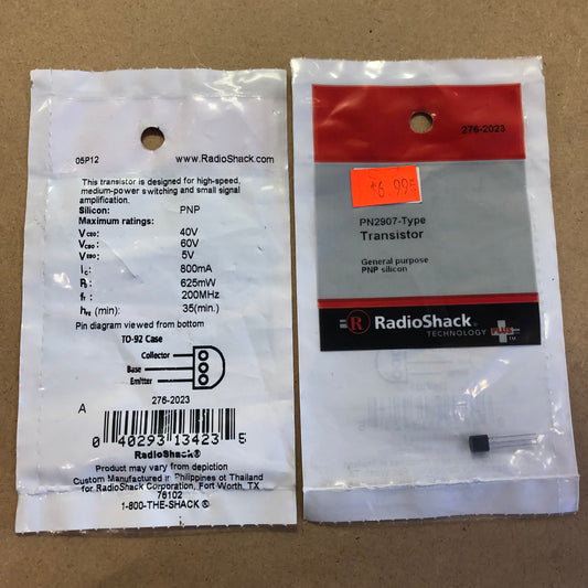 RadioShack PN2907-Type Transistor General Purpose PNP Silicon