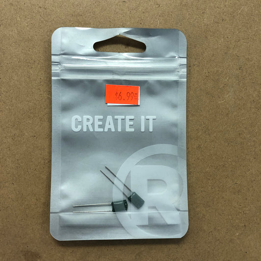 RADIOSHACK 0.01uF 50V POLYESTER FILM CAPACITORA (PK OF 2)