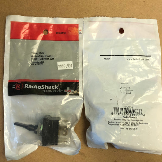 RadioShack Heavy-Duty Auto-Flip Switch DPDT Center-off