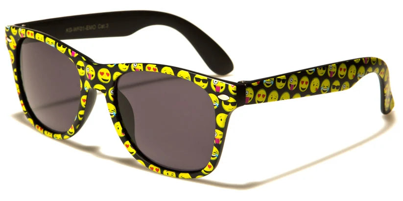 Emoji Print Classic Kids Sunglasses