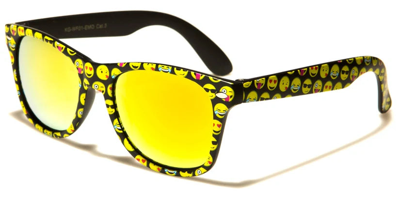 Emoji Print Classic Kids Sunglasses