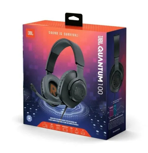 JBL Quantum 100 Wired Over-Ear Gaming Headphones - Black