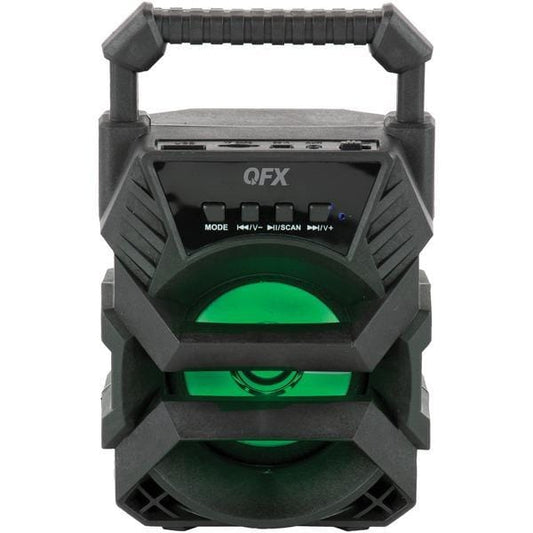 New QFX BT-1 3-Inch Small Rechargeable Bluetooth Wireless Party Speaker with Disco Light - The Accessories  Place