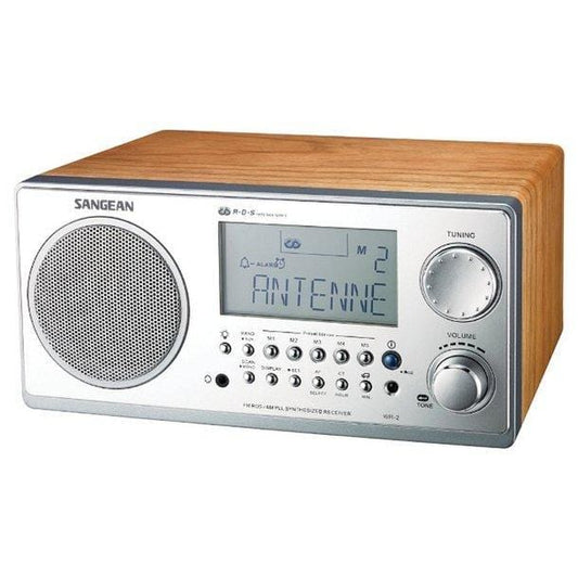 Digital AM/FM Stereo System with LCD & Alarm Clock (Walnut)