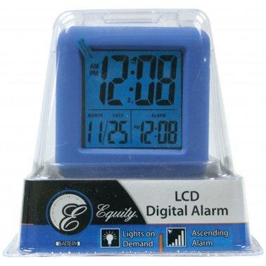 Soft Cube LCD Alarm Clock (Blue)