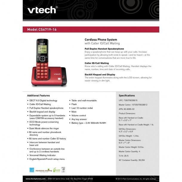 Cordless Phone System with Caller ID/Call Waiting