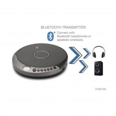GPX Portable MP3 CD Player with Bluetooth Transmitter