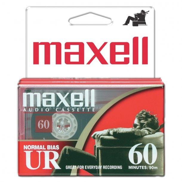 MAXELL UR60 Cassette Tape (2 Pack)